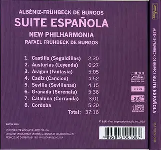 Isaac Albeniz - Rafael Frühbeck De Burgos - Suite Espanola (1968, XRCD Remaster 2005)