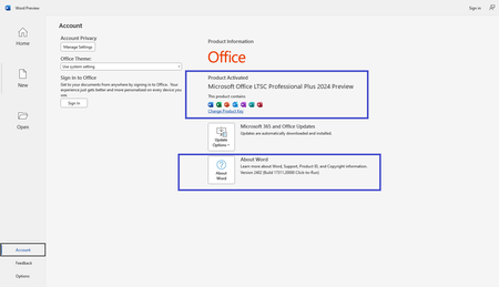 Microsoft Office 2024 Version 2402 Build 17311.20000 Preview LTSC AIO (x86/x64) Multilingual