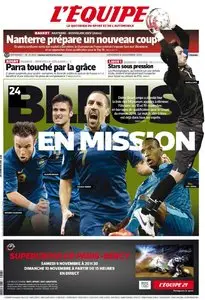 L'Equipe du Vendredi 8 Novembre 2013