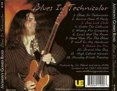 Anthony Gomes Band - Blues In Technicolor (1998)