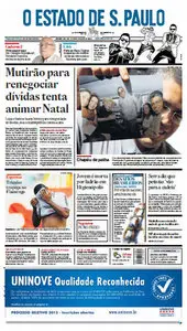 Jornal O Estado de São Paulo - 22 de outubro de 2012 - Segunda