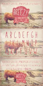 Breezy Handsketched Font