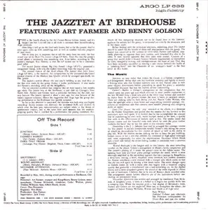 The Jazztet - At Birdhouse (1961) {Argo-Verve 2002 Mini LP 24-bit Remaster}