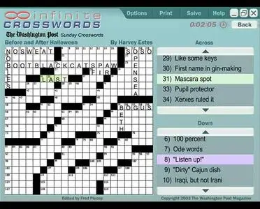 Infinite Crosswords