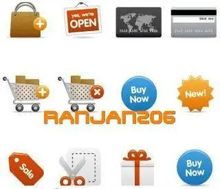  Shooping Icons Vector