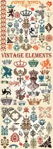 Vintage Elements Vector