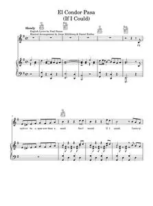 El condor pasa - Simon & Garfunkel (Piano-Vocal-Guitar (Piano Accompaniment))
