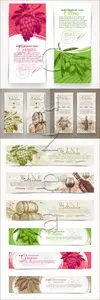 Vector - Wine and food banners