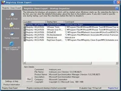Registry Clean Expert ver. 4.22