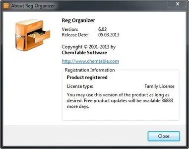Reg Organizer 6.02 Final + Portable DC 12.03.2013