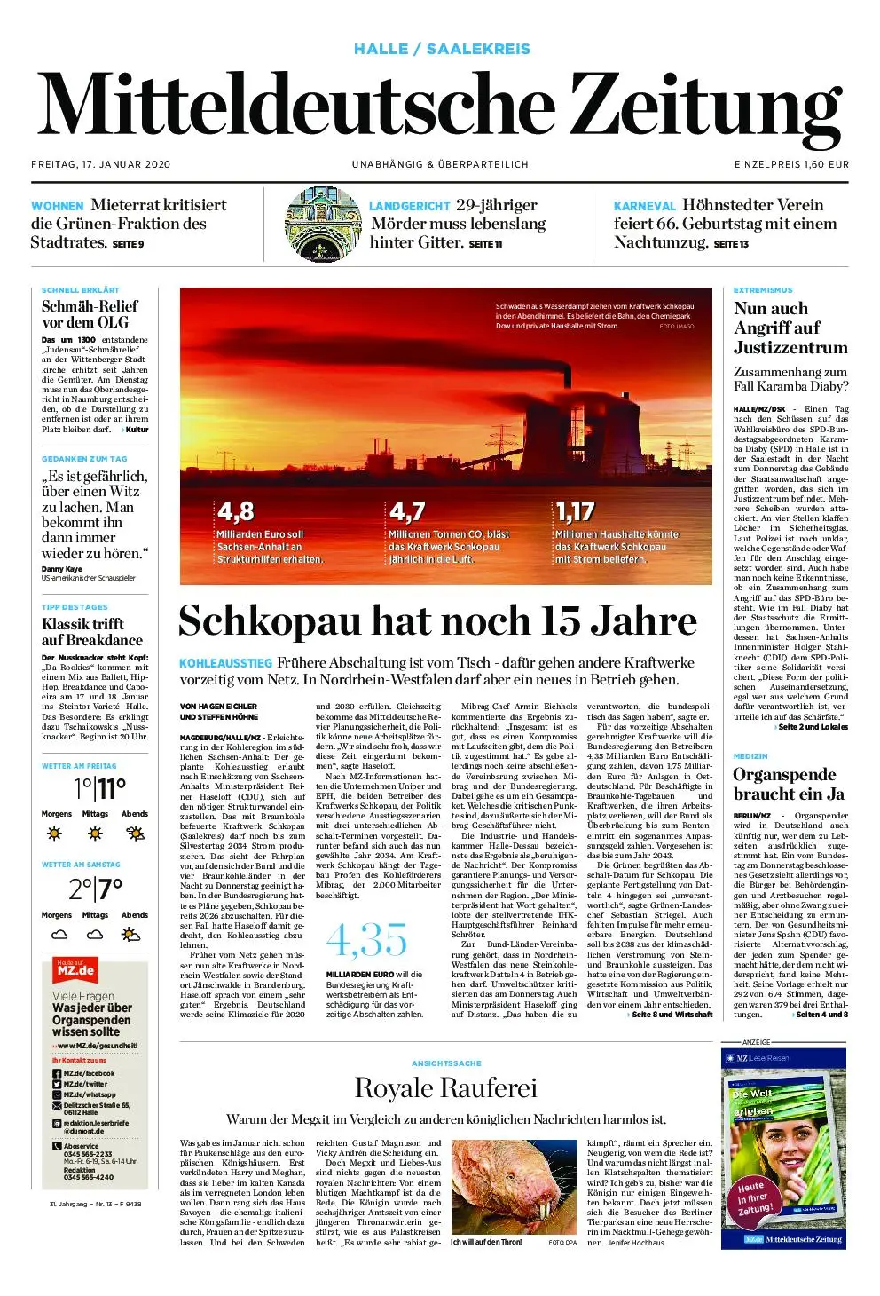 Mitteldeutsche Zeitung Elbe-Kurier Jessen – 17. Januar 2020 / AvaxHome