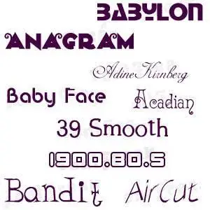 Mostwanted Font Part 1 [from # to B]
