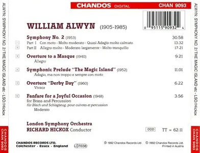 William Alwyn - Symphony No.2, Overture to a Masque, The Magic Island etc. (LSO, Richard Hickox)