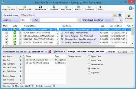 Ron's Renamer Pro 2016.04.05.2050