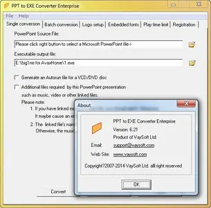 VaySoft PPT to EXE Converter Enterprise 6.21