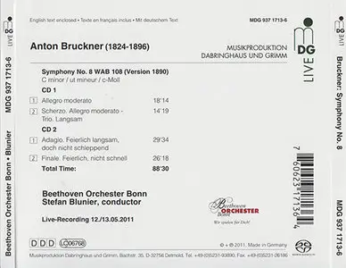 Anton Bruckner - BOB / Stefan Blunier - Symphony No. 8 WAB 108 (Version 1890) in C minor (2011) {Hybrid-SACD // EAC Rip}
