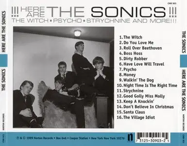 The Sonics - Here Are The Sonics!!! (1965) {Norton Records CNW903, Remastered and Expanded rel 1999}