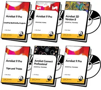 Lynda.com Adobe Arcobat 9 Pro & 3d Collection 6 DVD