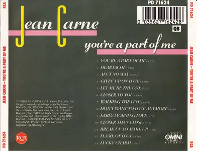 Jean Carne - You're a Part Of Me (1988)