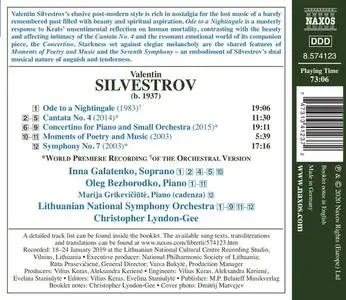 Christopher Lyndon-Gee, Lithuanian National Symphony Orchestra - Silvestrov: Symphony No.7; Ode to a Nightingale (2020)