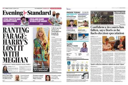 London Evening Standard – August 12, 2019