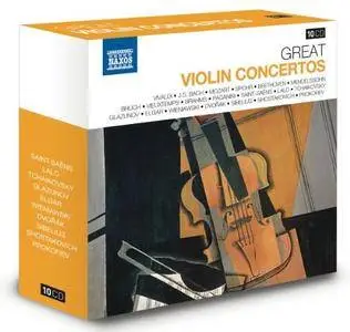 VA - Naxos 25th Anniversary: Great Violin Concertos (2012) (10 CD Box Set)