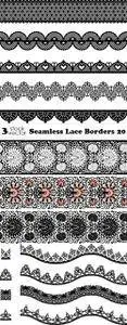 Vectors - Seamless Lace Borders 20