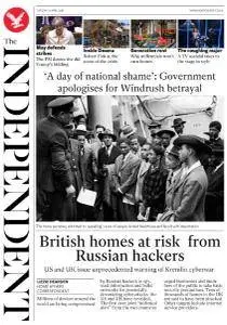 The Independent - 17 Aprile 2018