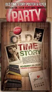 GraphicRiver Old Time Story Party A4 Poster