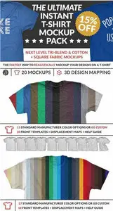 CreativeMarket - The Ultimate T-Shirt Mockup Pack