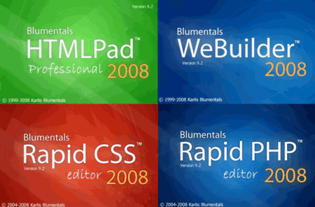 Blumentals Rapid PHP/CSS/HTMLPad/WeBuilder 2008 9.5.1.105 Retail