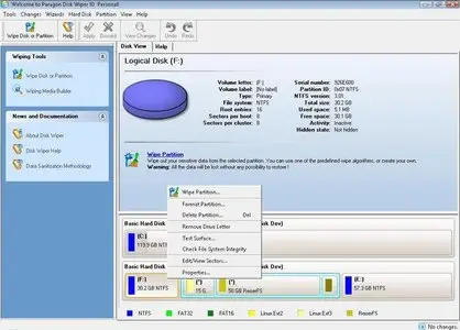 Paragon Disk Wiper 10 Personal v9.0.99.9501 Retail (x32/x64)