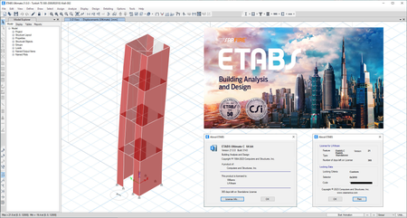 CSI ETABS version 21.0.0 (3143)