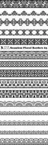 Vectors - Seamless Floral Borders 63