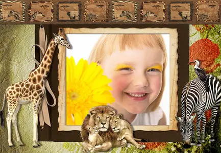 Frame for Photoshop - Trip to the Zoo