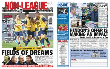 The Non-league Football Paper – August 18, 2019