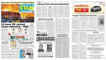 The Philippine Star – Pebrero 22, 2021