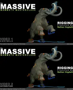 cmiVFX: Blender Massive Mammoth Masterclass: Rigging V1 & V2