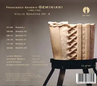 Liana Mosca, Antonio Mosca, Luca Pianca, Giorgio Paronuzzi - Francesco Geminiani: Sonatas Op. 4 Vol. 1 (2012)