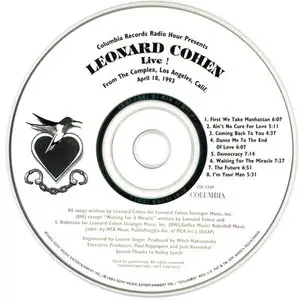 Leonard Cohen - The Columbia Records Radio Hour