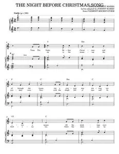 The Night Before Christmas Song - Johnny Marks (Piano Vocal)