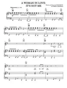 A Woman In Love: It's Not Me - Tom Petty and The Heartbreakers (Piano-Vocal-Guitar)