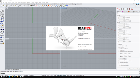 Rhino 6 beta v6.0.17354.05341