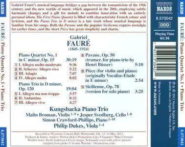 Kungsbacka Piano Trio, Philip Dukes - Gabriel Fauré: Piano Quartet No.1, Piano Trio (2013) (Repost)