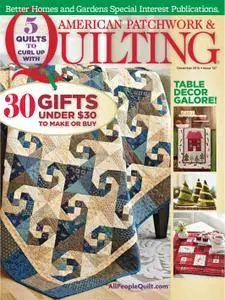 American Patchwork & Quilting - December 01, 2015
