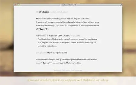 Byword 2.6.1 Multilangual Mac OS X