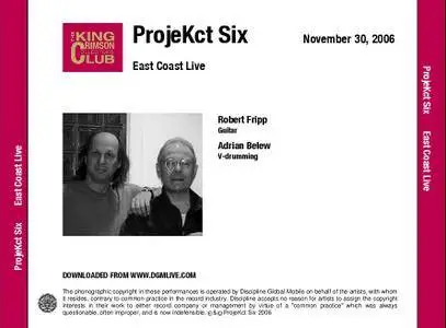 King Crimson ProjeKct Six - East Coast Live (2006) {2CD DGM Official Digital Download}
