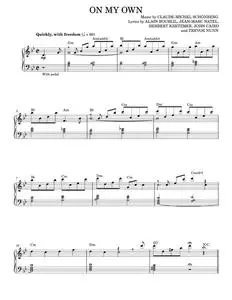 On My Own (from Les Miserables) - Alain Boublil, Claude-Michel Schonberg (Piano Vocal)