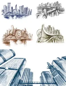 Painting of Urban City