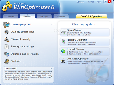 Ashampoo WinOptimizer 6.20